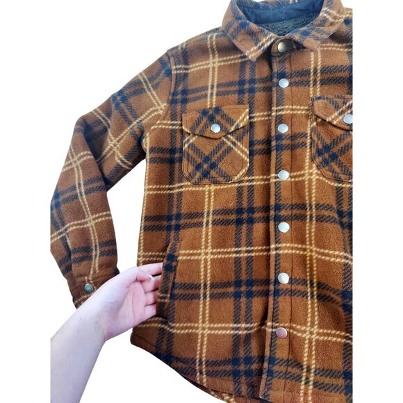 WeatherProof Kids Plaid Lined Button up Jacket Size 10/12 - Picture 3 of 7
